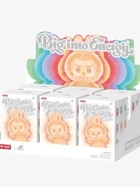 Pop Mart "Big into Energy" Plush Blind Box case of 6. Authentic Popmart.